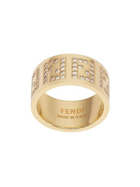 fendi crystal monogram ring